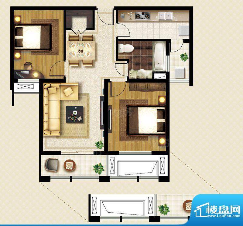 亿丰赛格数码城A2户面积:87.00m平米