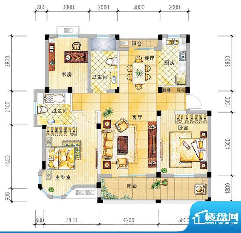 久城东南华府多层户面积:0.00m平米