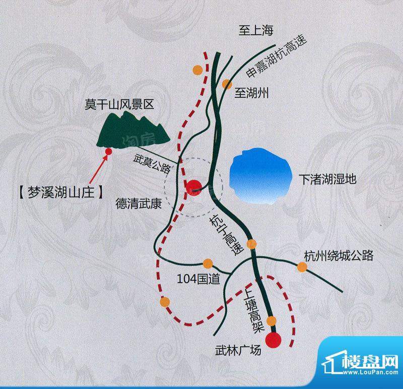 莫干山梦溪湖山庄配套图