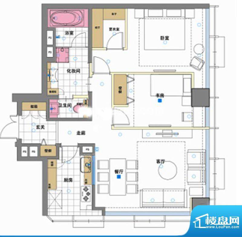 建屋紫宸庭1#9-27层面积:116.00平米