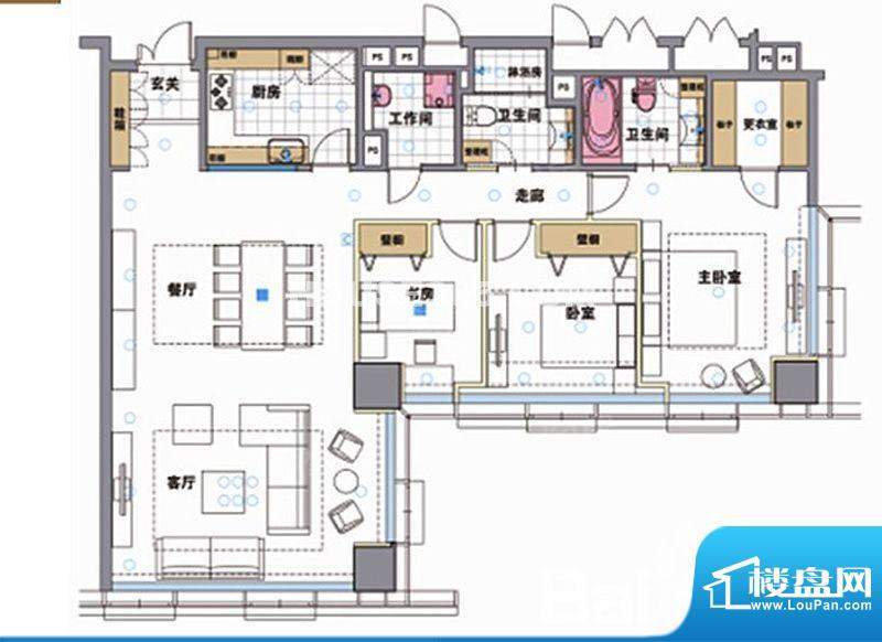 建屋紫宸庭1#9-27层面积:178.00平米