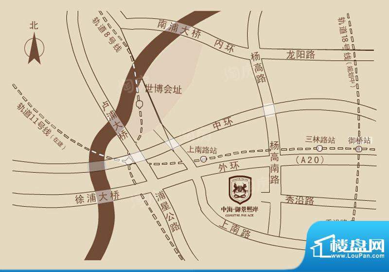 中海御景熙岸璟色里配套图