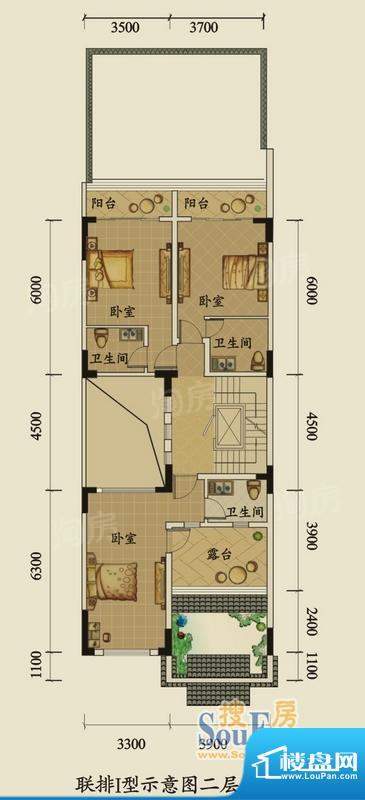 中华坊联排1型二层