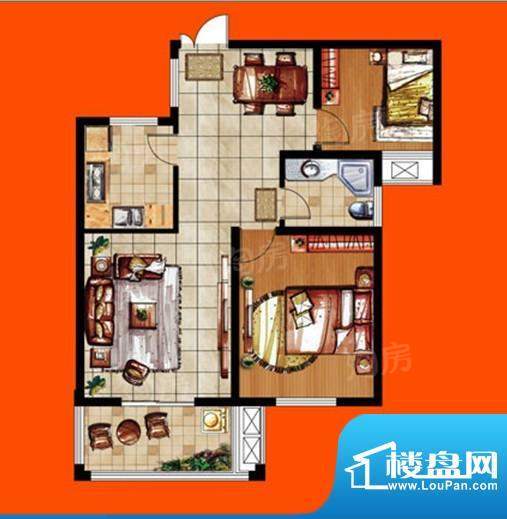中楠穆溪左岸二期24面积:83.06m平米