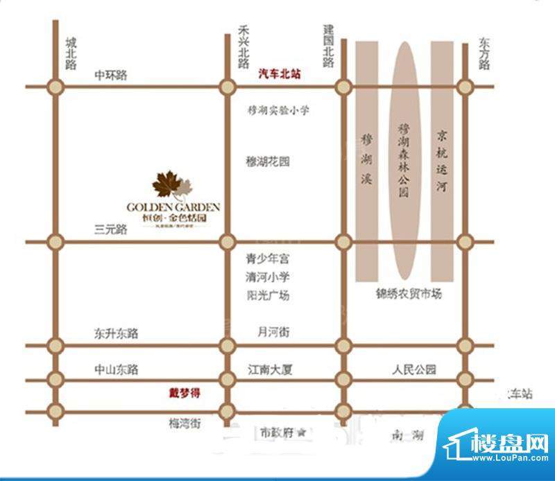 恒创金色恬园配套图