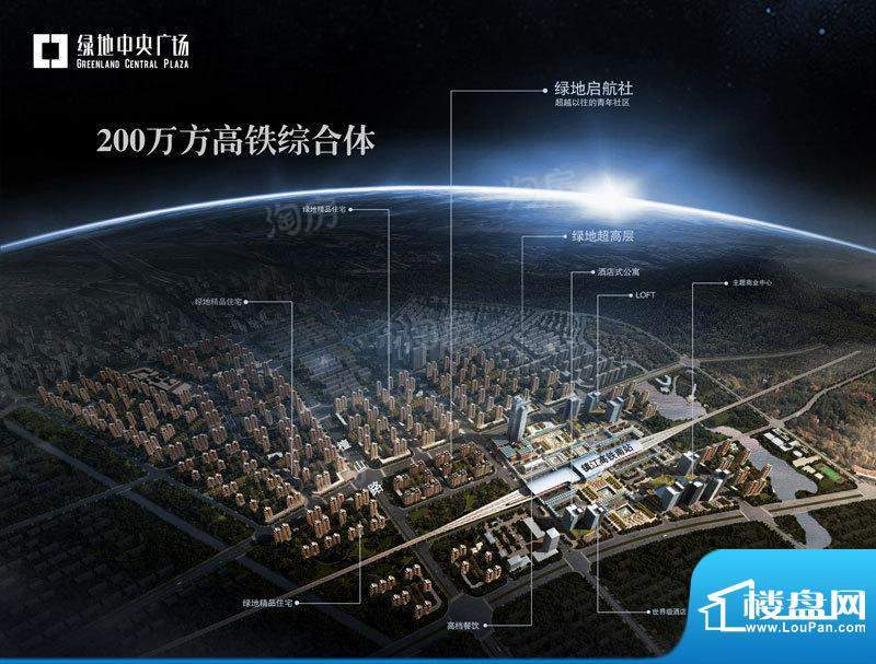 绿地中央广场配套图