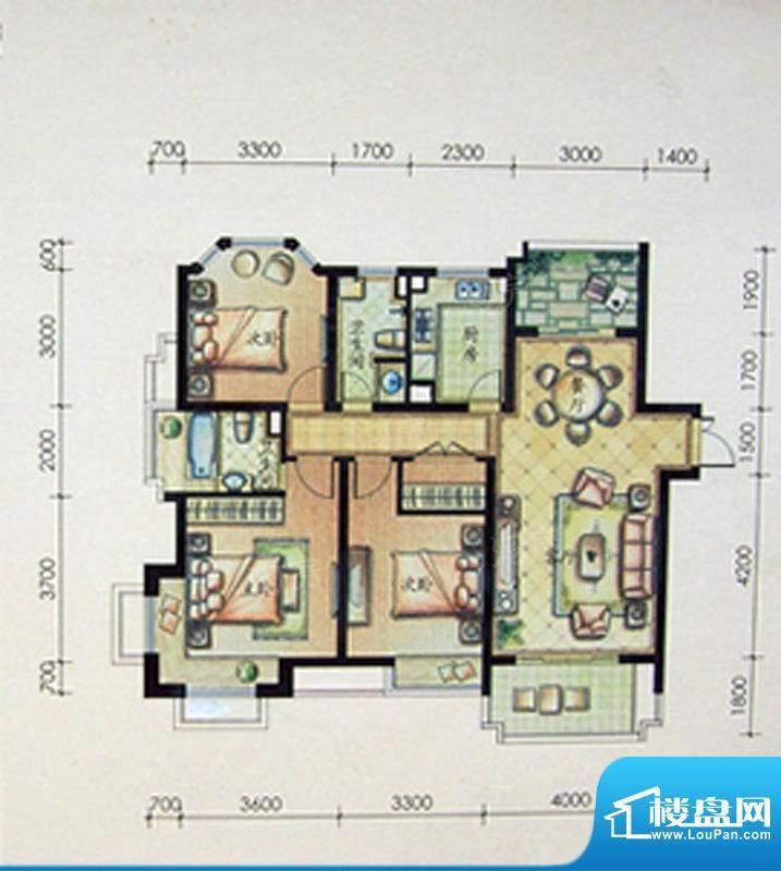 优山美地别墅二期14面积:285.00m平米
