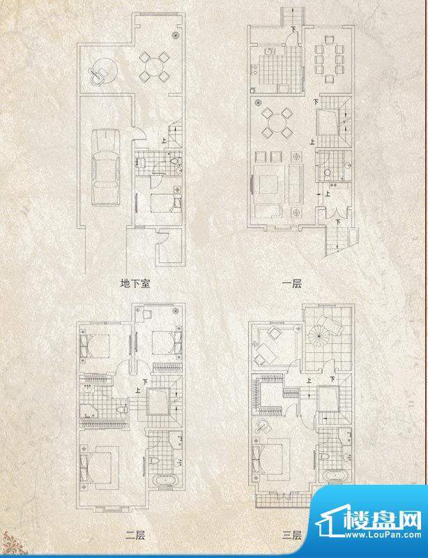 富达英伦印象花园B户面积:249.00m平米