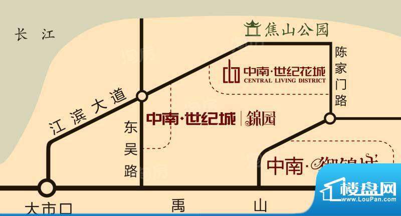 中南·世纪城【锦园】配套图