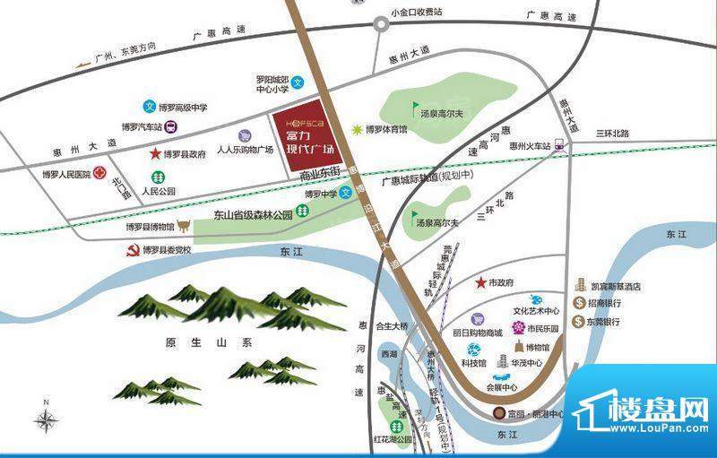 富力现代广场配套图