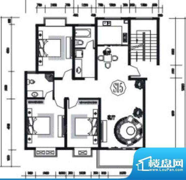 浦东国际花园S15_副面积:127.80m平米