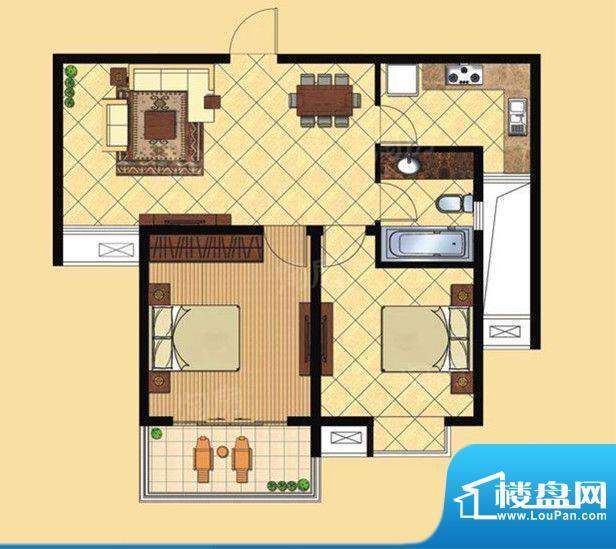 华兴瑞都国际第一期面积:87.00m平米