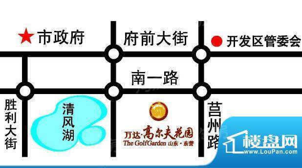 万达高尔夫花园二期御墅临风配套图