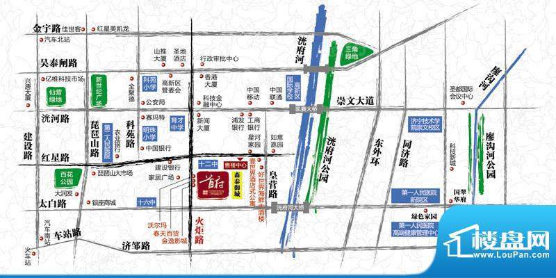 森泰御城·首府配套图