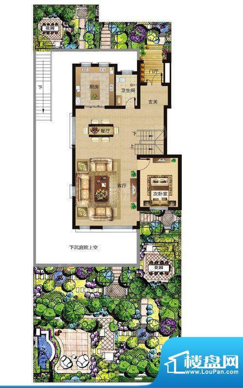 青建橄榄树叠加别墅面积:307.00平米