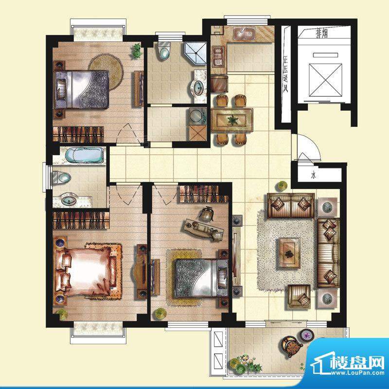 京华茗苑39#、42#小面积:127.00平米