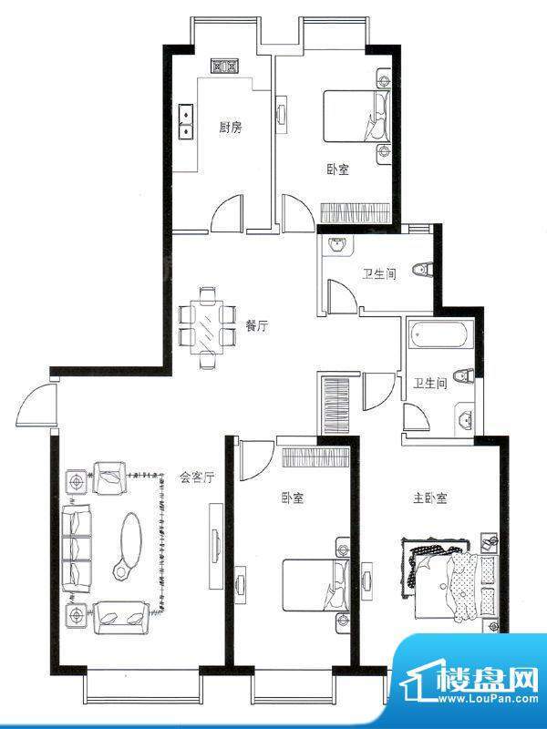 东方国际中心一期B5面积:146.25平米