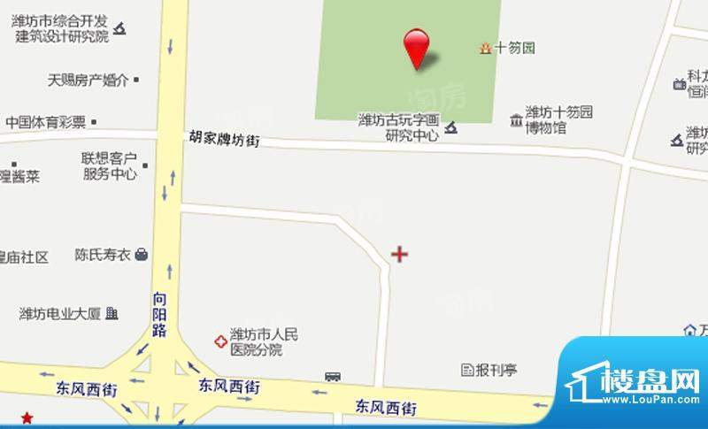 潍坊十笏园商业文化街区配套图