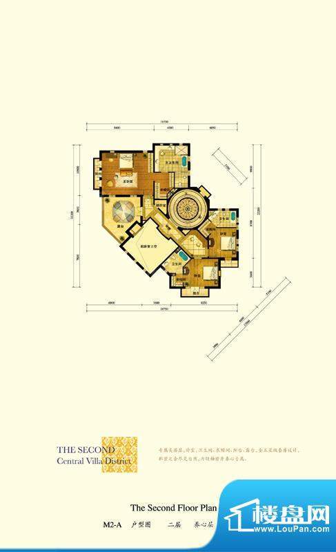 格拉斯小镇M2-B户型二层户型图面积:166.61平米