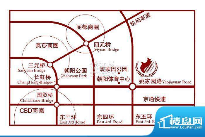 北京奥林匹克花园配套图