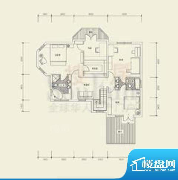 东方普罗旺斯A01二层户型 面积:126.49平米