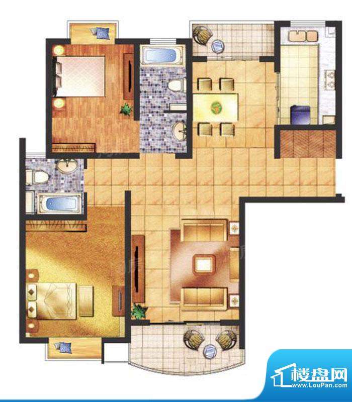 象源丽都2室2厅1卫