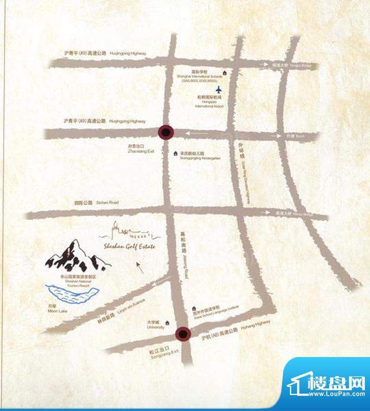 佘山高尔夫别墅配套图
