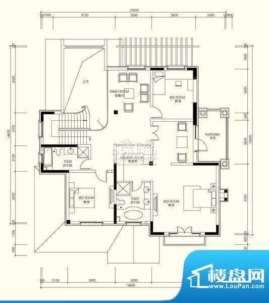 君山高尔夫别墅M08观景起居层