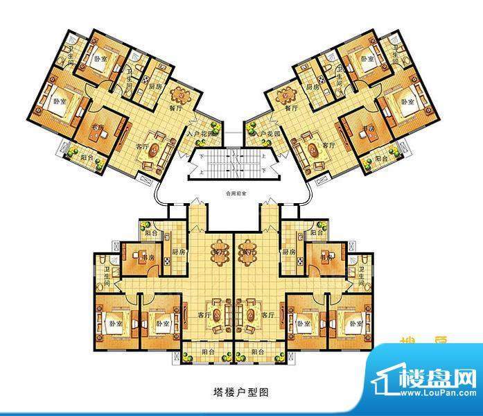 奥运城B5 塔楼户型图
