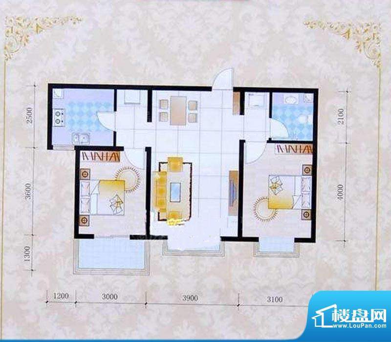 燕大星苑·红树湾C2面积:92.00m平米