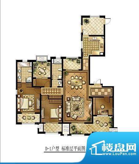 华润国际社区户型图一期户型 3面积:190.00平米