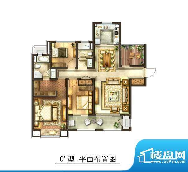 华润国际社区户型图二期户型 3面积:142.00平米