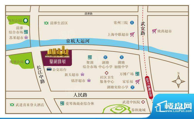 聚湖雅苑配套图