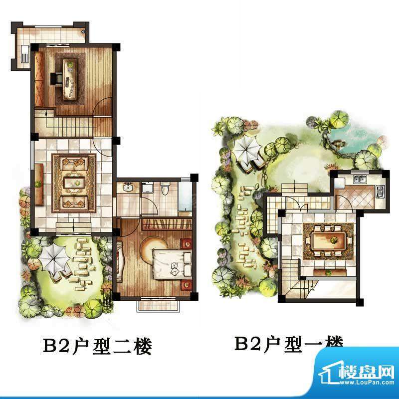 太湖香树湾花园户型图C2户型 2面积:91.16平米