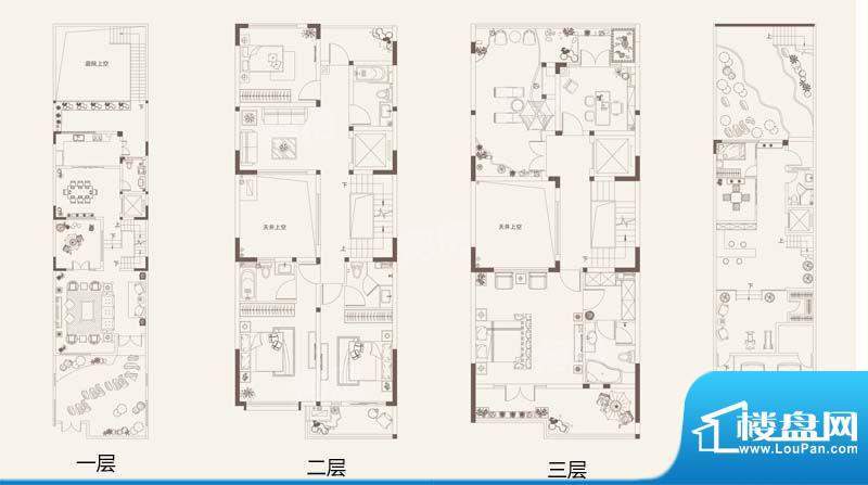 星河国际九仰户型图 三拼M户型