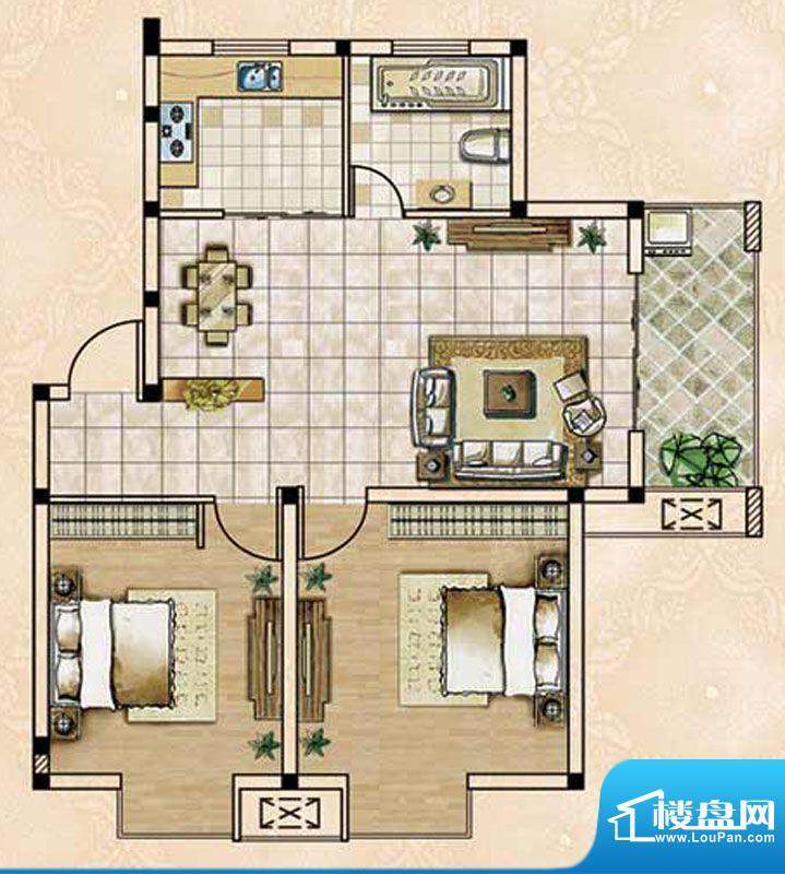 观澜云庭2室2厅1卫