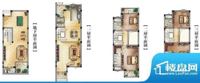 水韵江南户型图C1 户型图 5室4面积:282.00平米