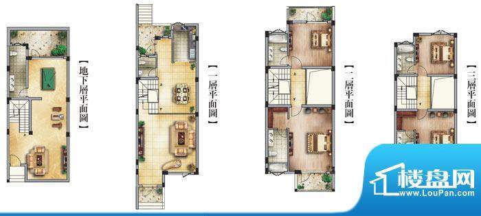 水韵江南户型图C2 户型图 5室4面积:276.00平米