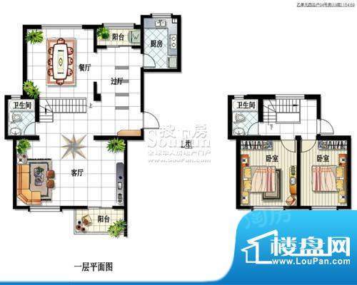香树湾花园别墅户型图云景l 2室面积:154.69平米