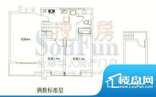 香树湾花园别墅户型图二期公寓面积:92.10平米