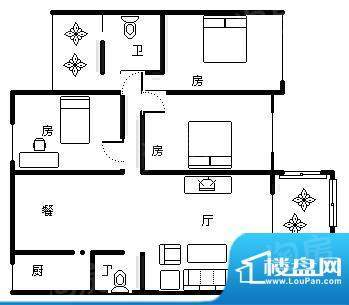 温泉山谷 4室 户型图面积:133.00平米