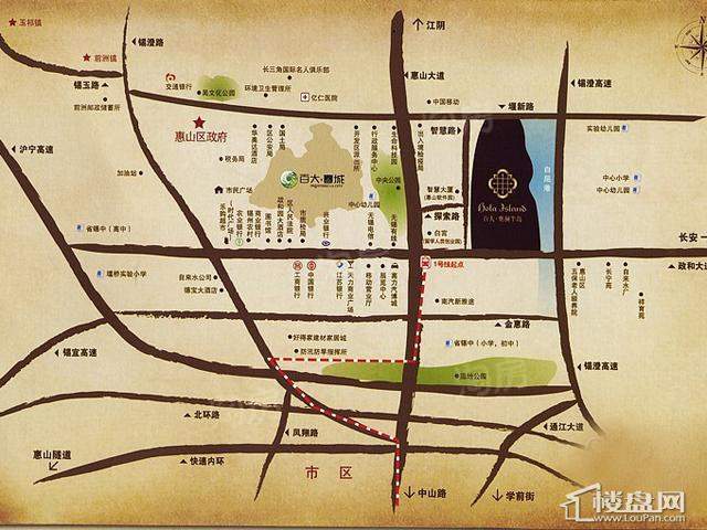 百大奥澜半岛配套图