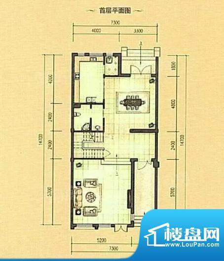 沂龙湾·龙园L联排3面积:234.37m平米