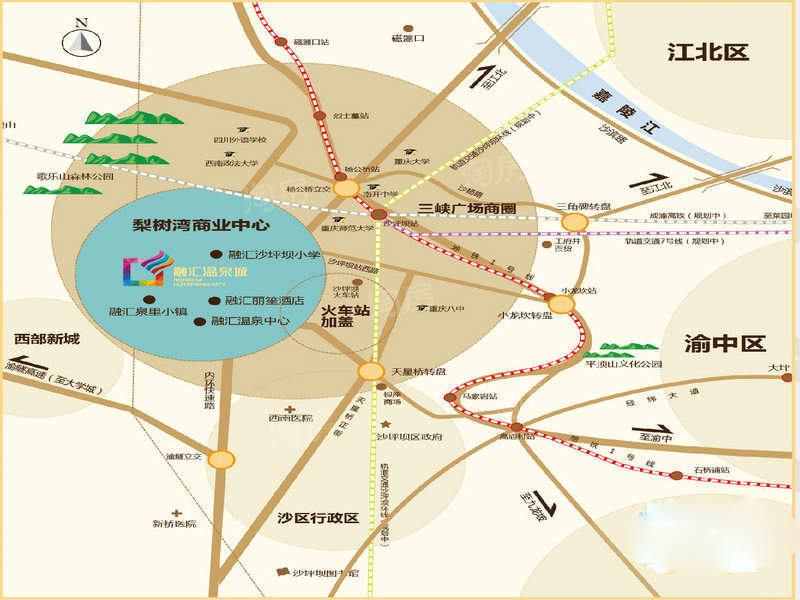 融汇温泉城锦绣里二期位置图
