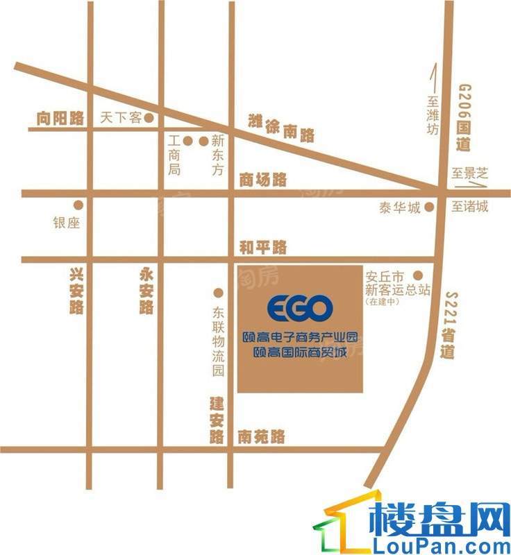山东颐高国际商贸城位置图
