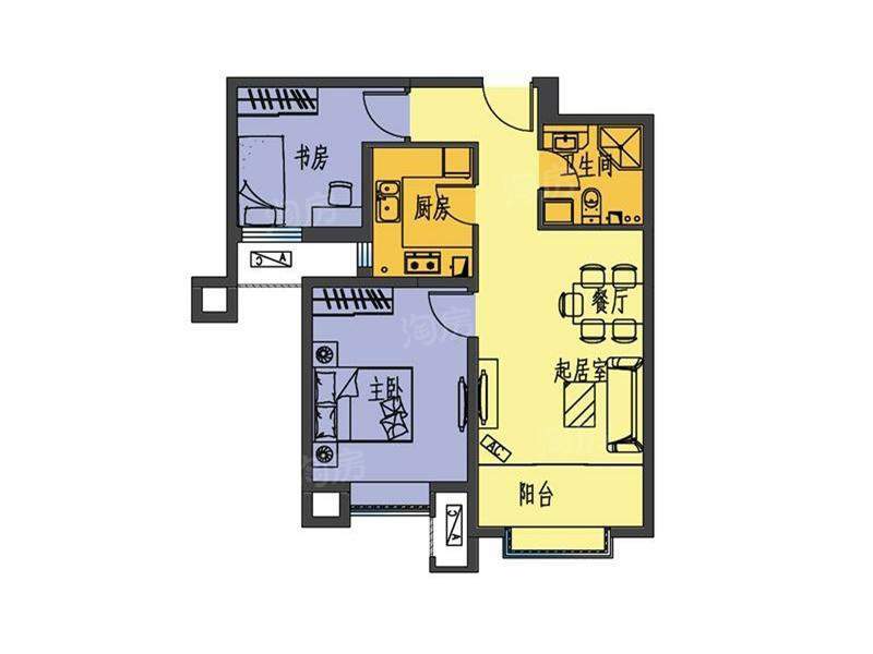 A-2标准层户型图