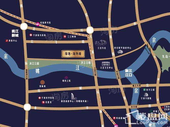 绿地海外滩位置图