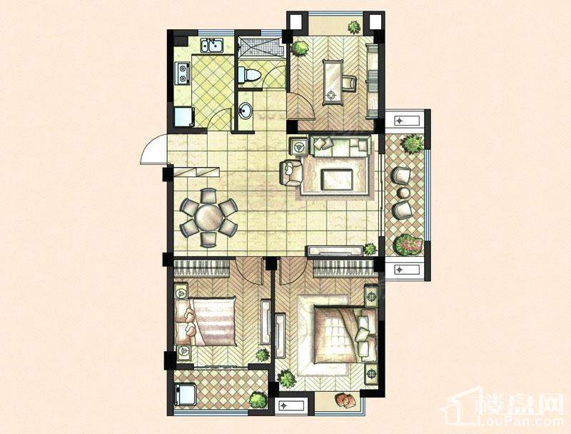 晴园三期3室2厅1卫
