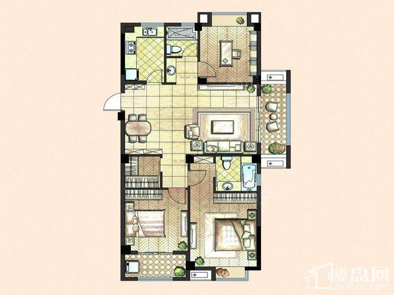 晴园三期3室2厅2卫