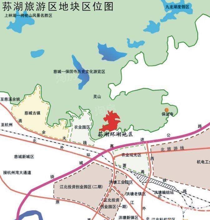 荪湖旅游区地块位置图